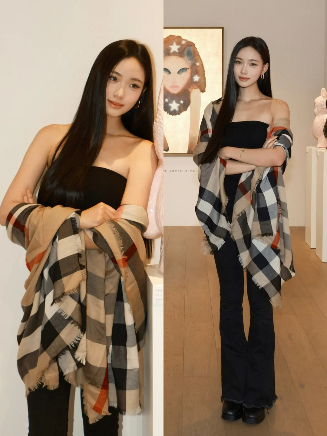 小S二女儿许韶恩开画展，Lily真的人美体态佳