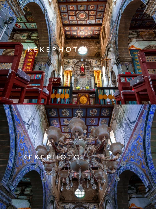 藏区保留下来精美绝伦的百年教堂，茨中教堂