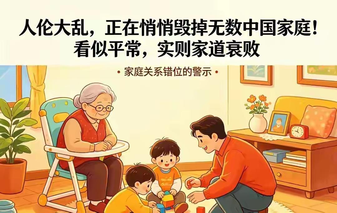 很多家庭慢慢走向衰败，根源往往不是经济问题，而是内部人伦秩序悄然崩塌。如今不少家