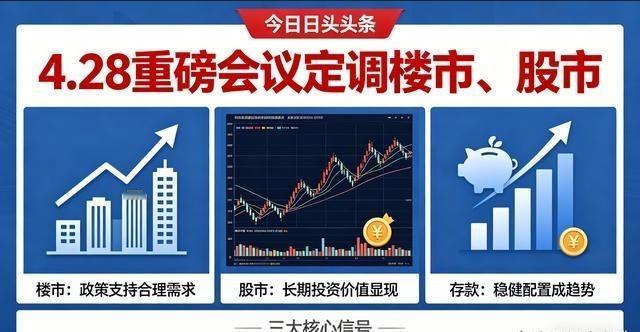刚结束的4.28重磅会议，直接给今年的楼市、股市定了调！你手里的房子、股票、存款