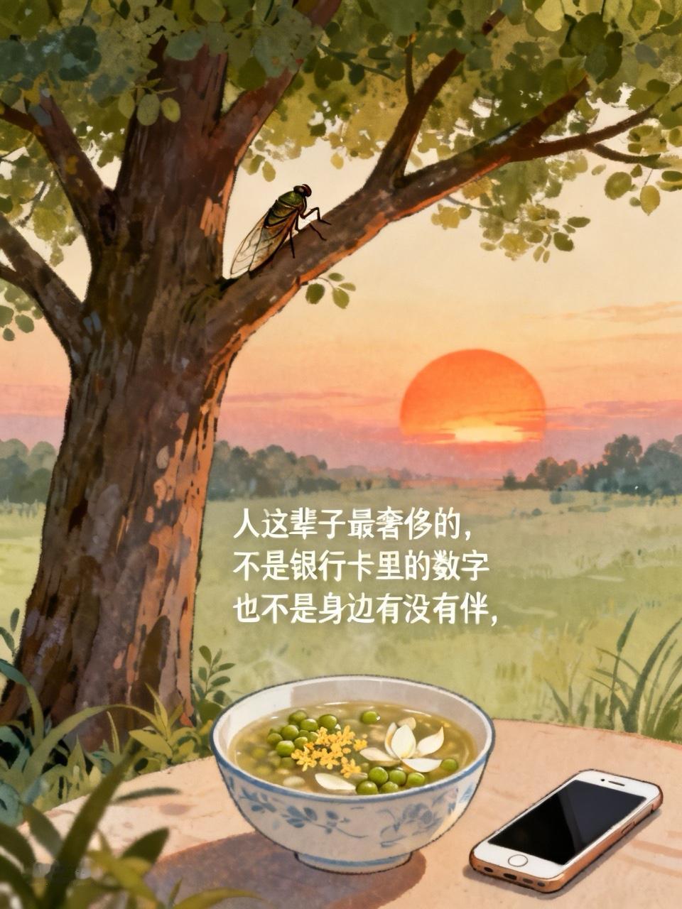 夏天傍晚，蝉叫得人心烦。我加完班拖着步子往家走，手机震了一下，闺蜜发来消息：“你
