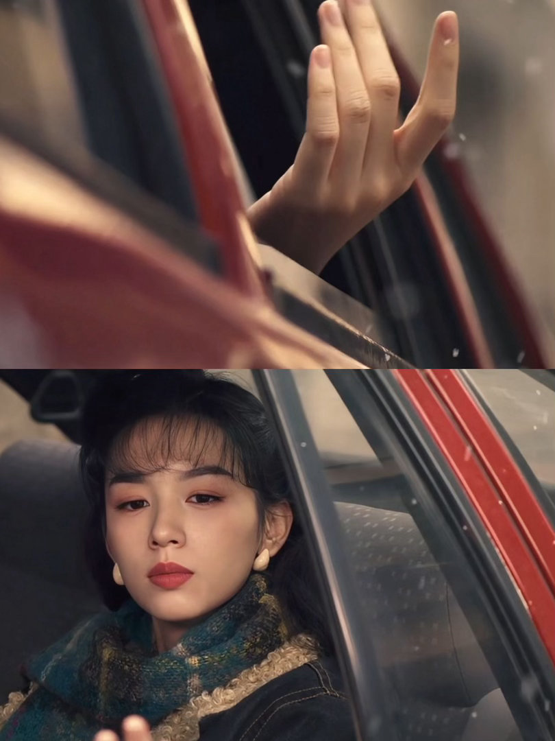 周也下雪封神镜头 周也人生镜头+1，《你好1983》预告里，夏晓兰坐在车中看落雪