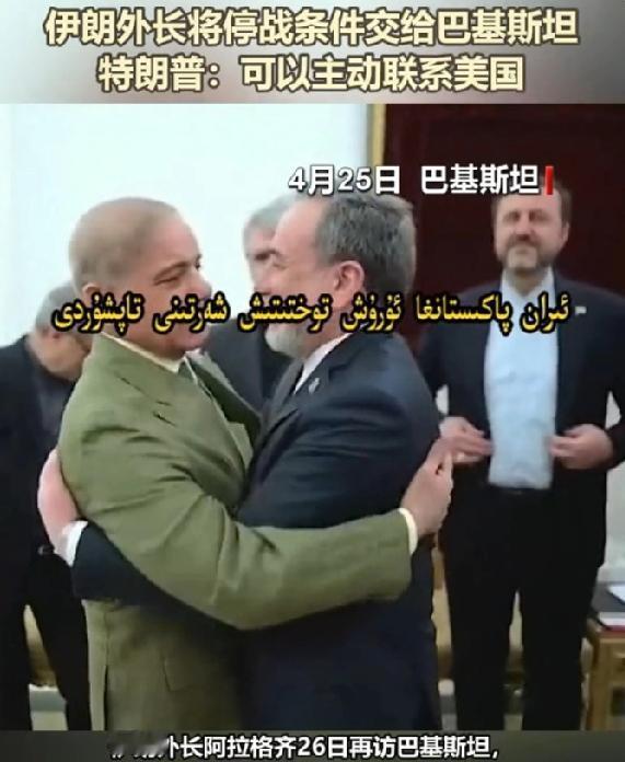 重磅消息！伊朗外长阿拉格齐向巴基斯坦递交停战条件

伊朗外长阿拉格齐26日向巴基