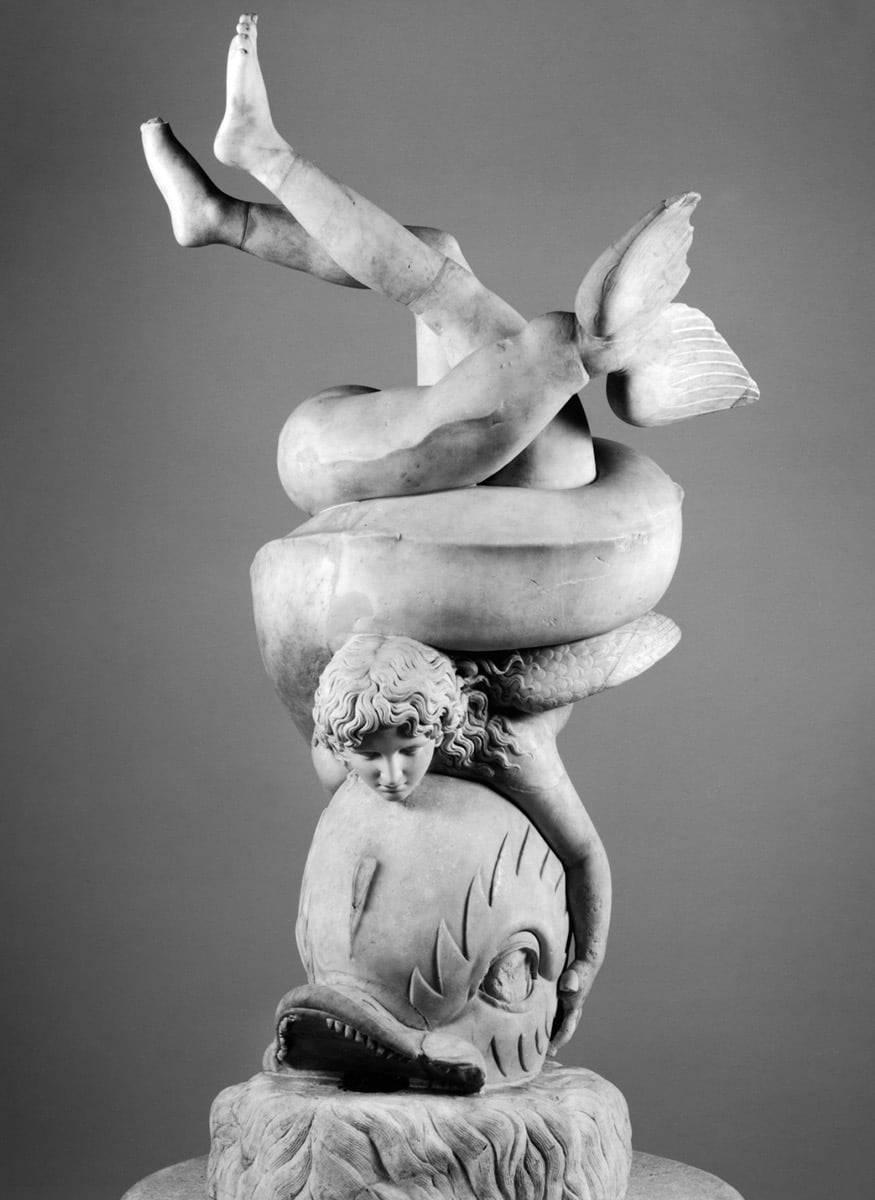 1800年前造型奇幻的古罗马雕塑！这尊雕塑名为《Eros con delfino
