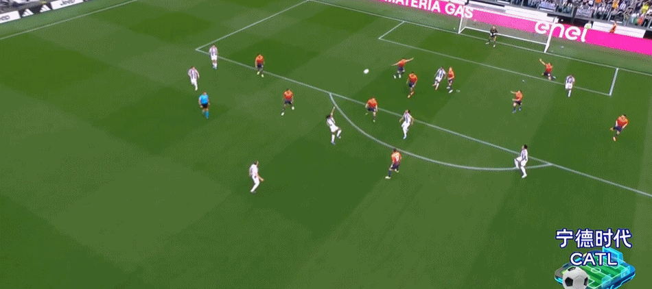 意甲】尤文2比0热那亚▼精彩时刻：第4分钟，布雷默门前头球折射破门！尤文1比0热