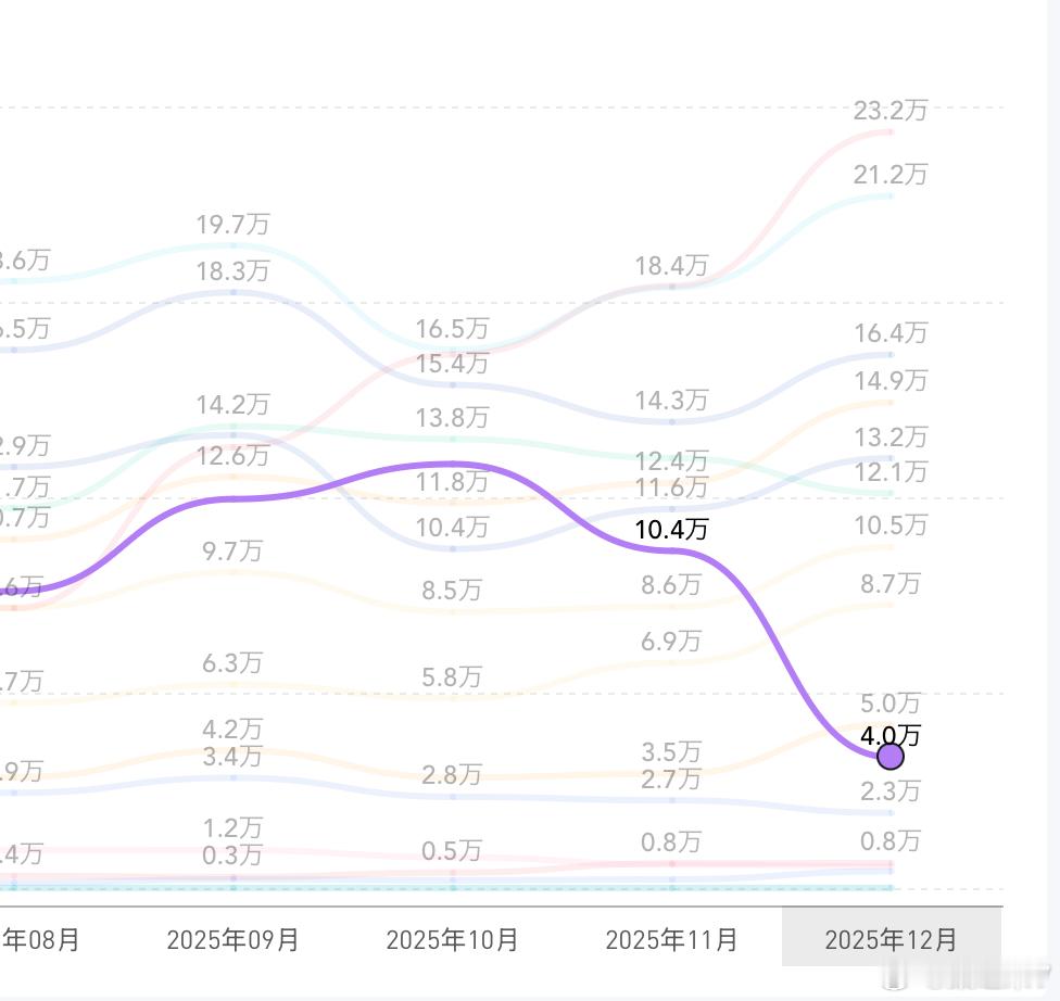 2025年11月、12月，部分地区补贴暂停，以及对“零公里”二手车的治理，以往受
