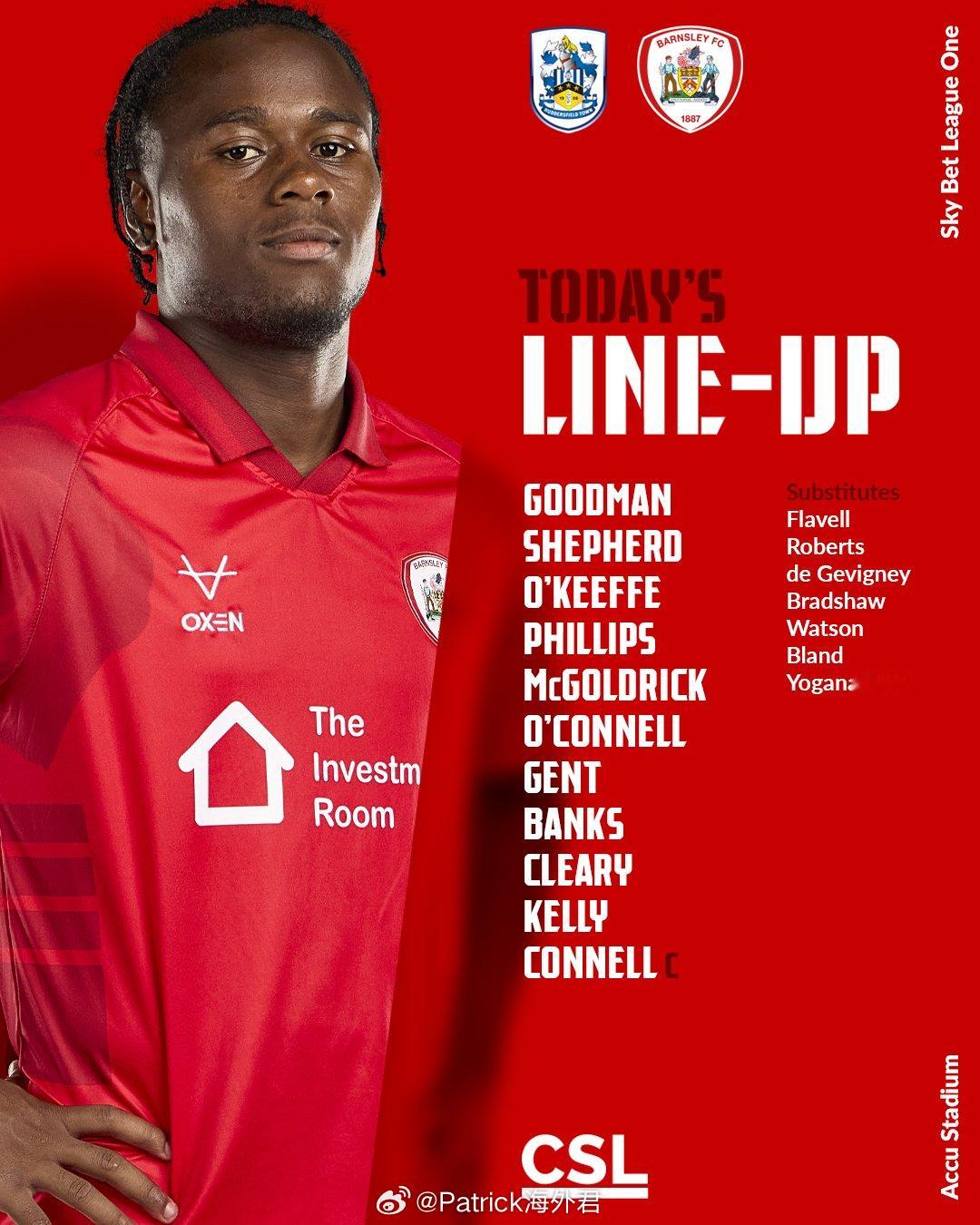 徐彬租借加盟巴恩斯利 今晚英甲(3)第34轮，巴恩斯利客场对阵哈德斯菲尔德镇，徐