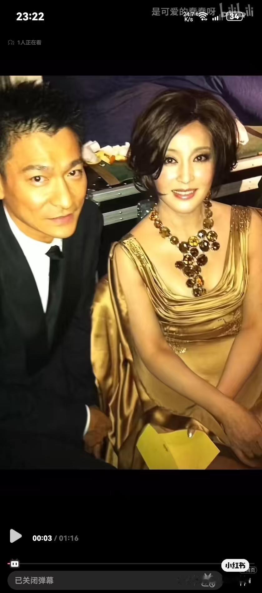 不敢相信这张合影拍摄于2010年，此时的刘晓庆已经62岁。

当时刘晓庆与刘德华