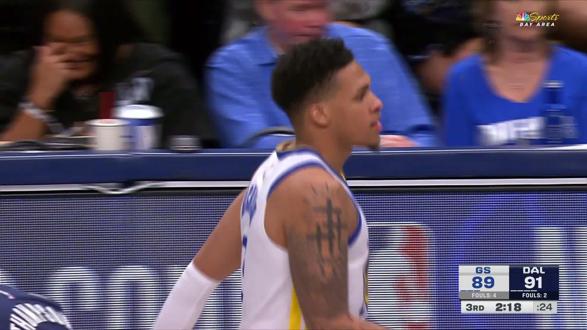 理查德三分入账！！勇士91:91独行侠。勇士vs独行侠