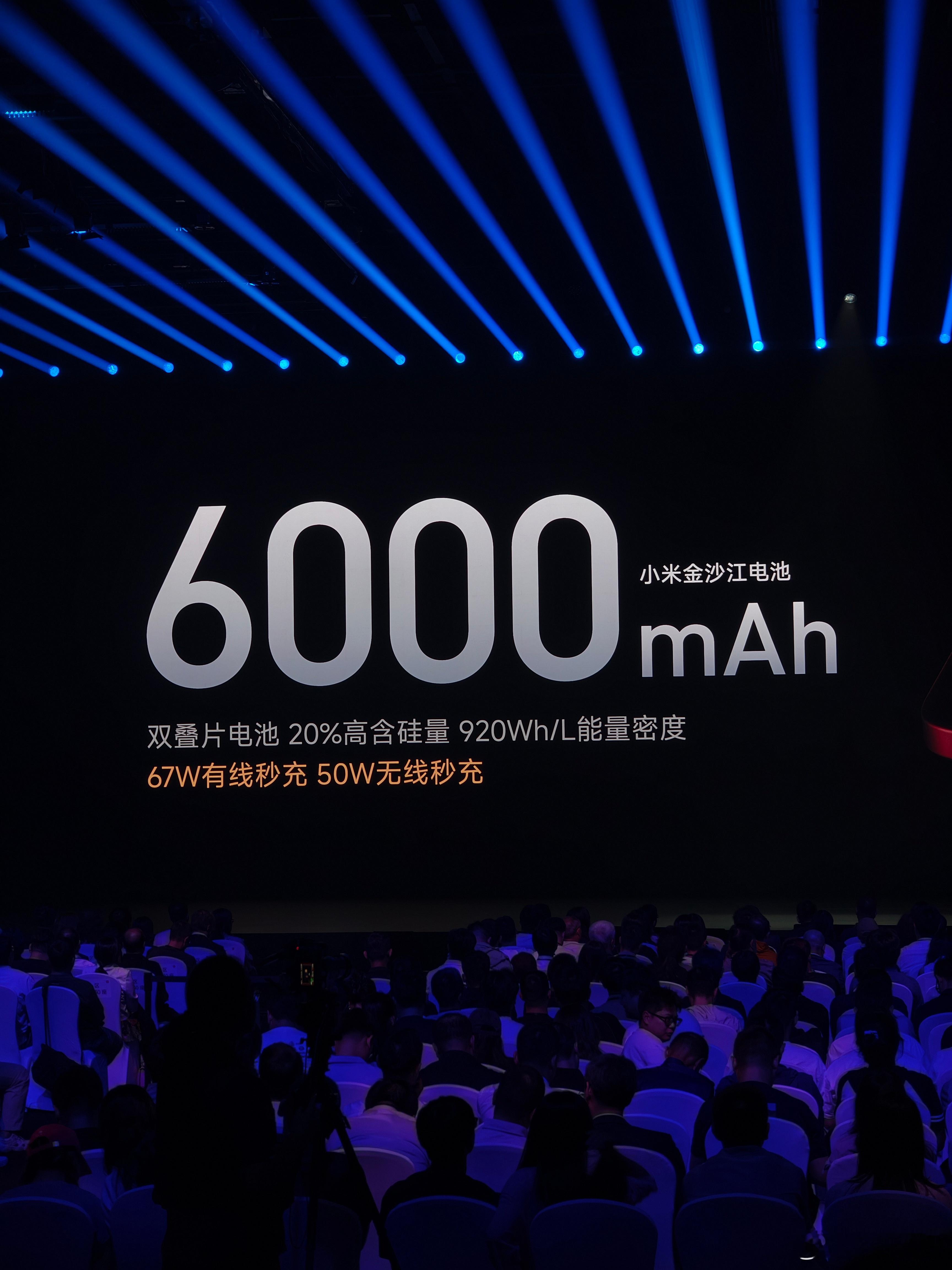 小米小米18 Fold 搭载了6000mAh的小米金沙江电池，支持67W有线秒充