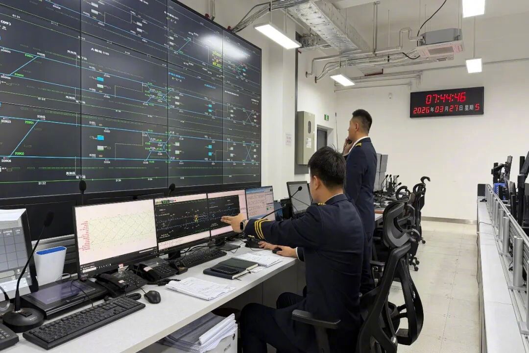 【#合肥新桥机场S1线开启跑图模式#】4月10日，合肥新桥机场S1线开启“跑图”