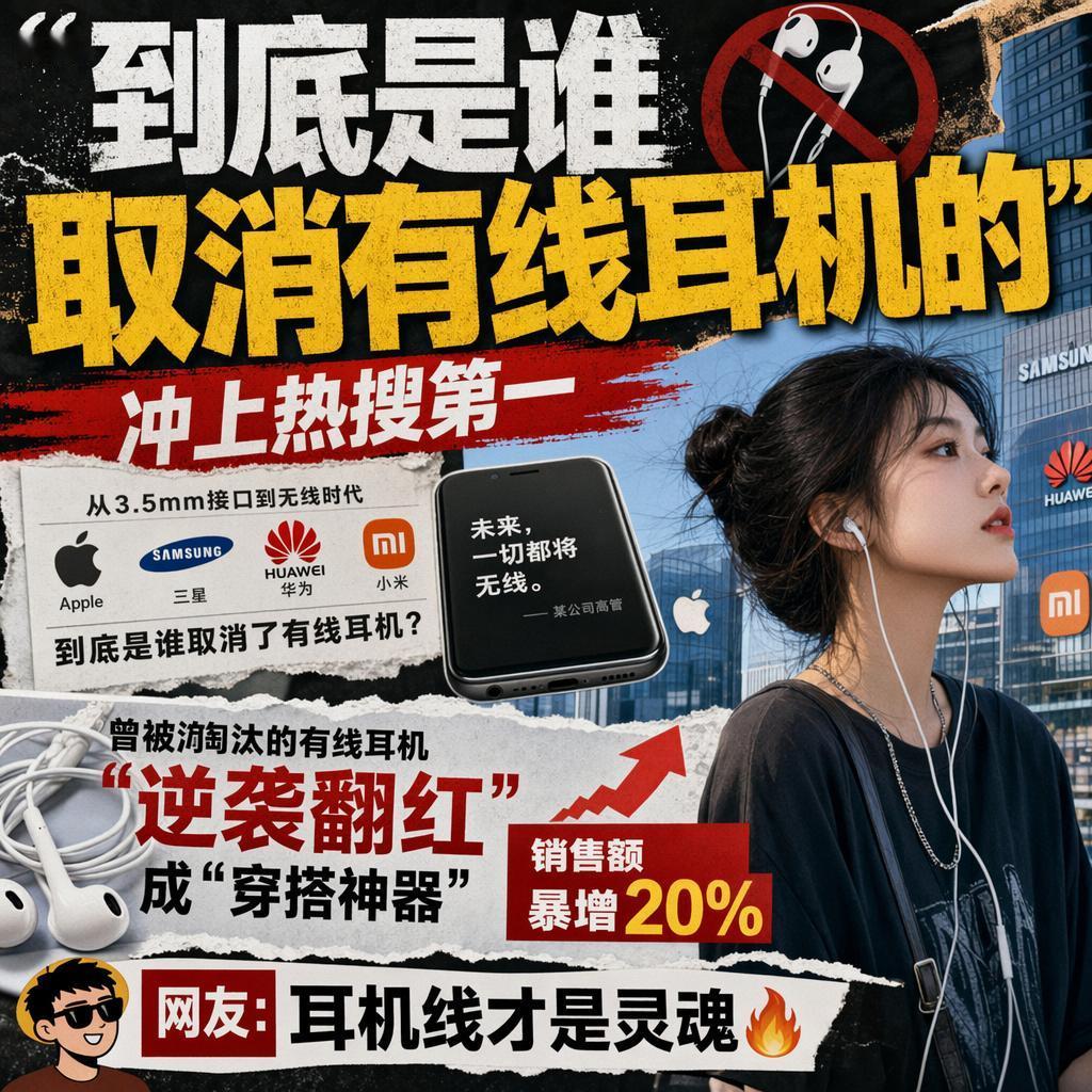 很多人以为，取消耳机孔是科技进步的必然选择，是无线时代的大势所趋。
但2026年