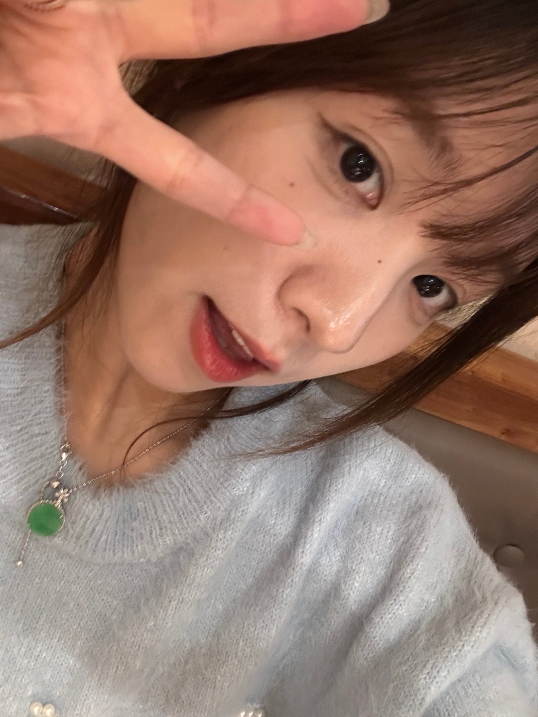 今天的妆画的不错！[太开心][太开心] 