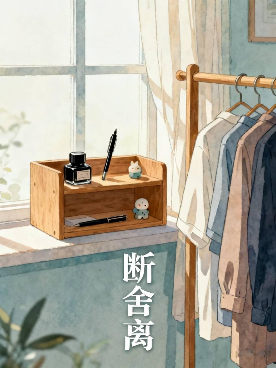 发现很多东西没有必要买。

一个放桌子上的架子，以为可以摆放墨水，笔，小玩意，最