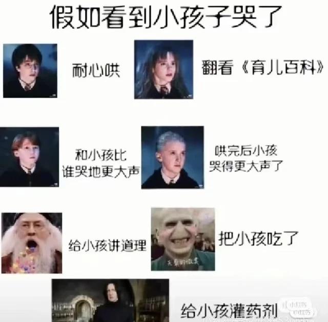 一波梗图来袭《哈利波特》
哈利波特 哈迷 无刀，纯笑