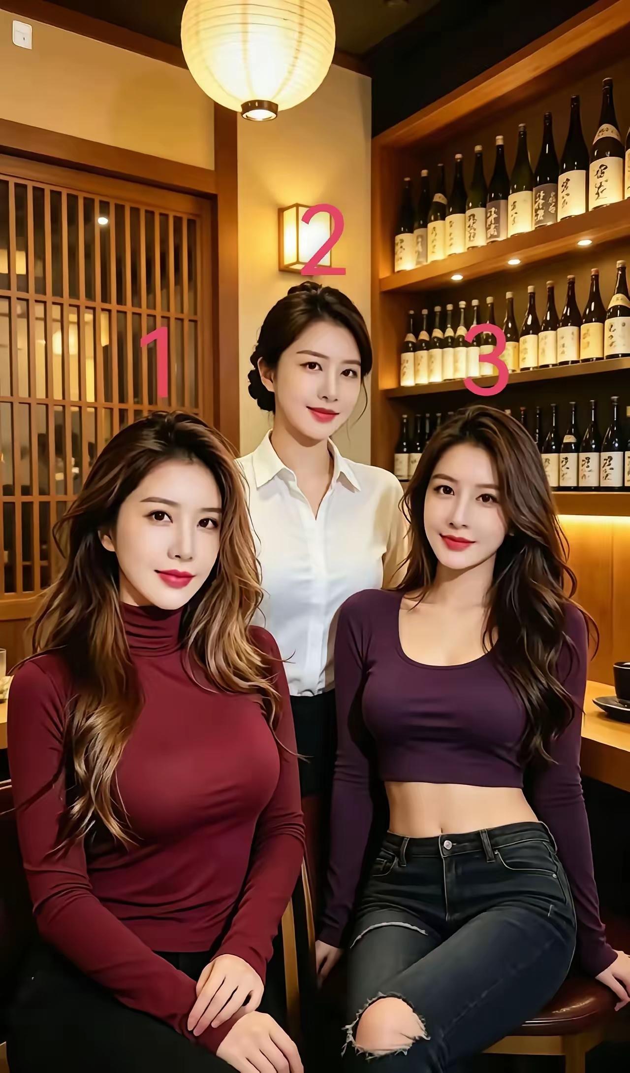 对她们三俩选择，还真是让人纠结的难题！
6万的彩礼那个美女都可以做老婆，因为你根