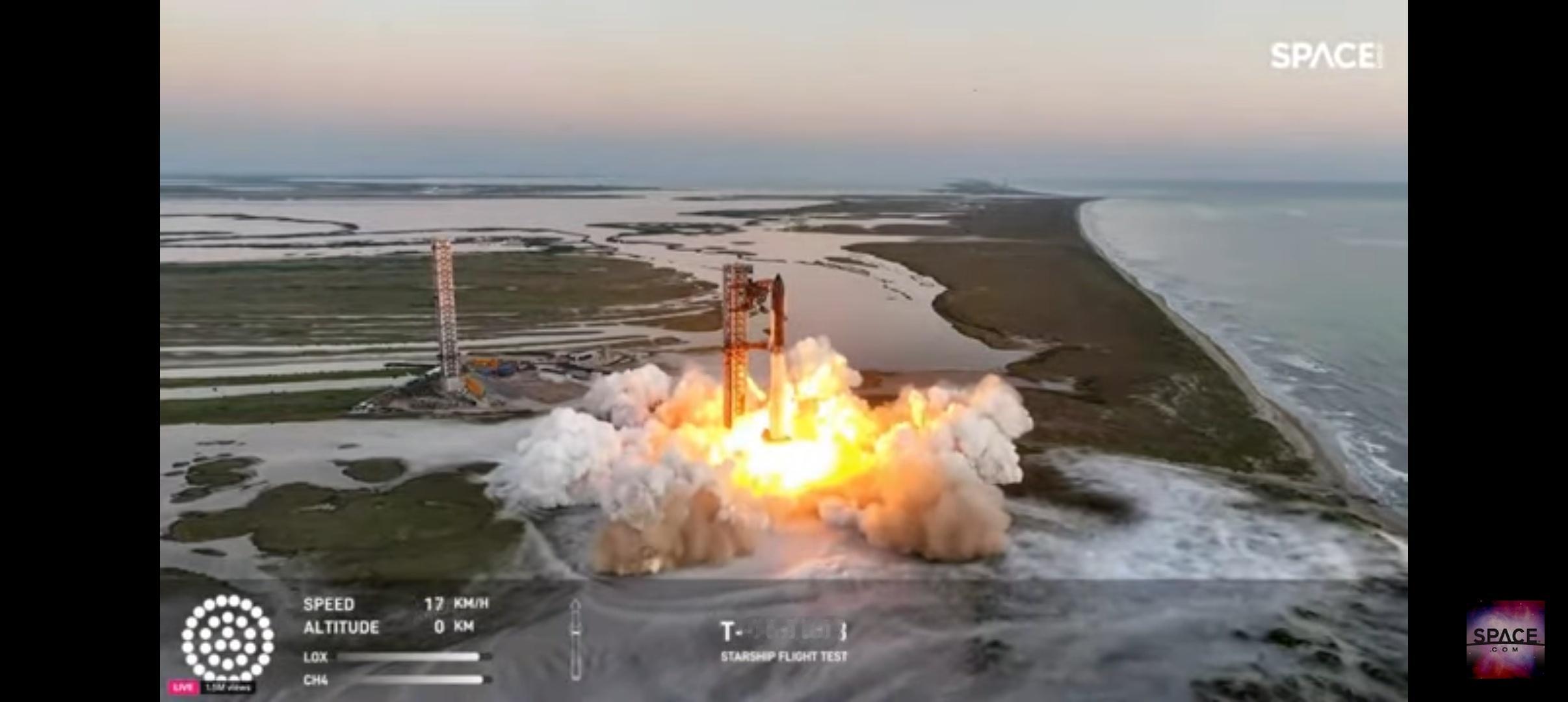 #spacex星舰进行第五次试飞# 超重型火箭/星舰组合体 ​​​(IFT-5)