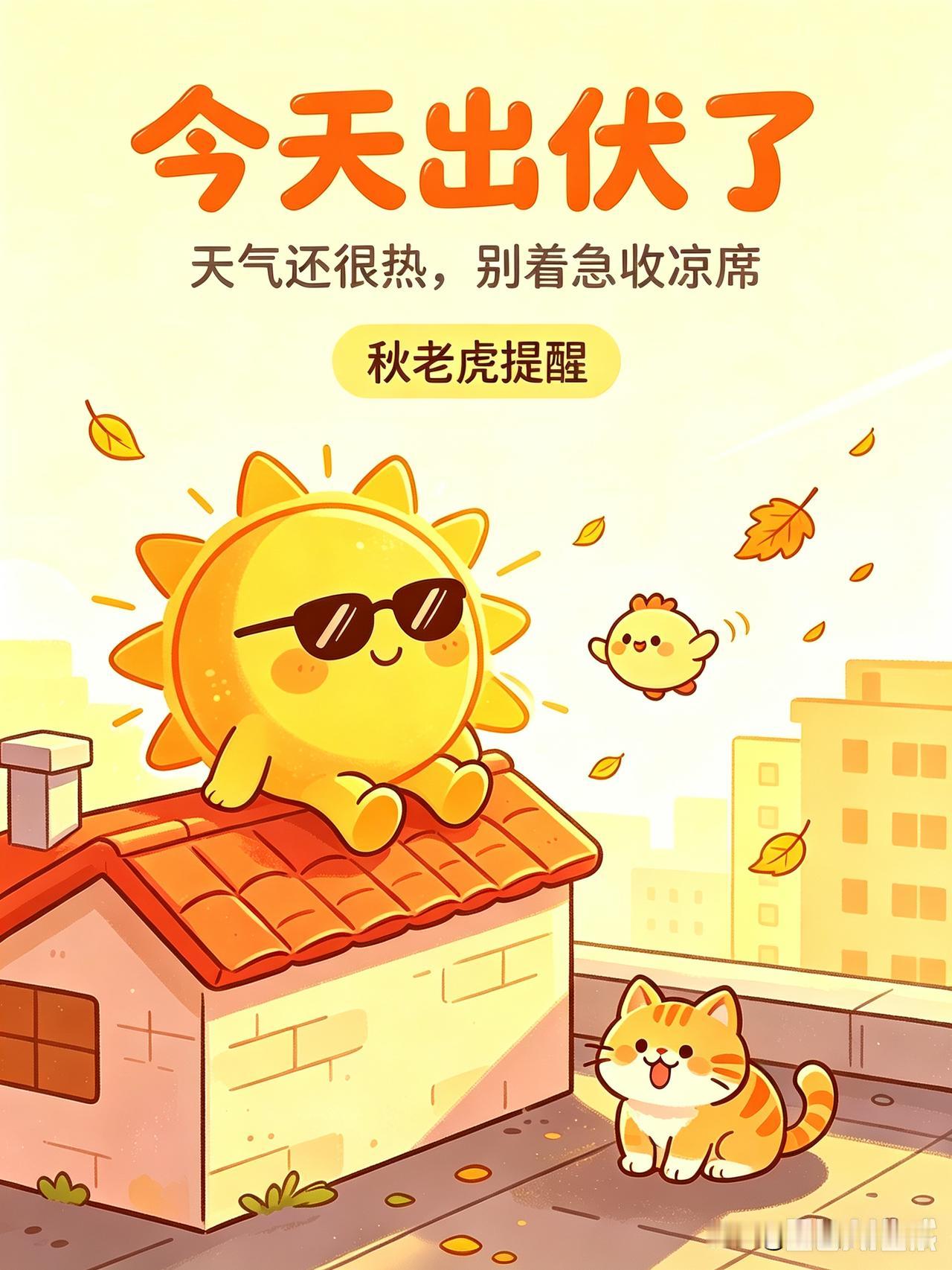 谢天谢地终于熬到出伏了，
副热带高压你啥时候走呀？
你在我们这里呆了四十天了，