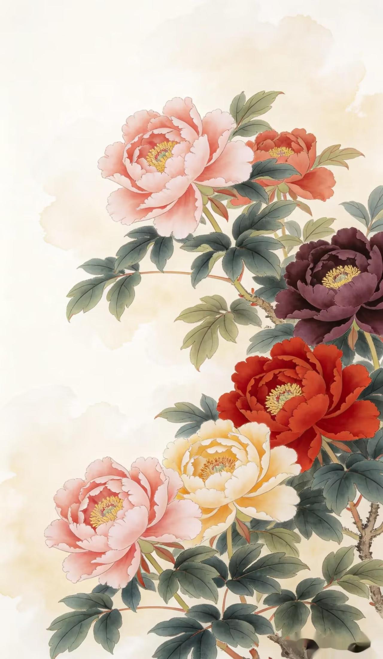 上联：出水芙蓉逢细雨，
下联：山涧牡丹迎日出。