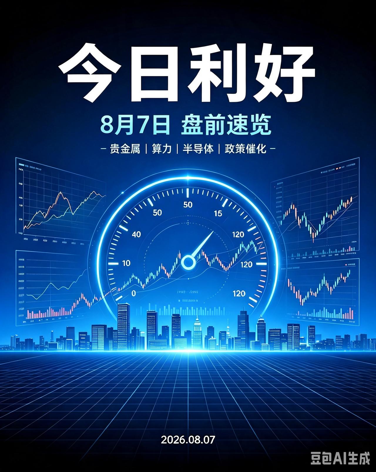2026年8月7日（周五）盘前今日利好汇总
 
风险提示：资讯仅作信息参考，不构