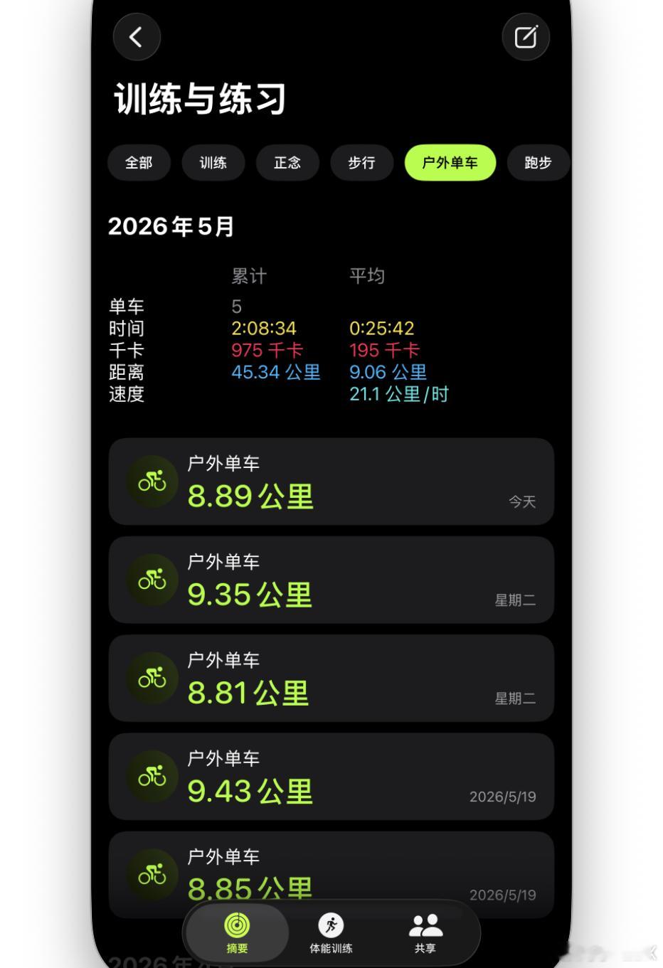 趁还凉快赶紧骑骑车...算了算从去年买回来才骑了500多公里骑行打卡