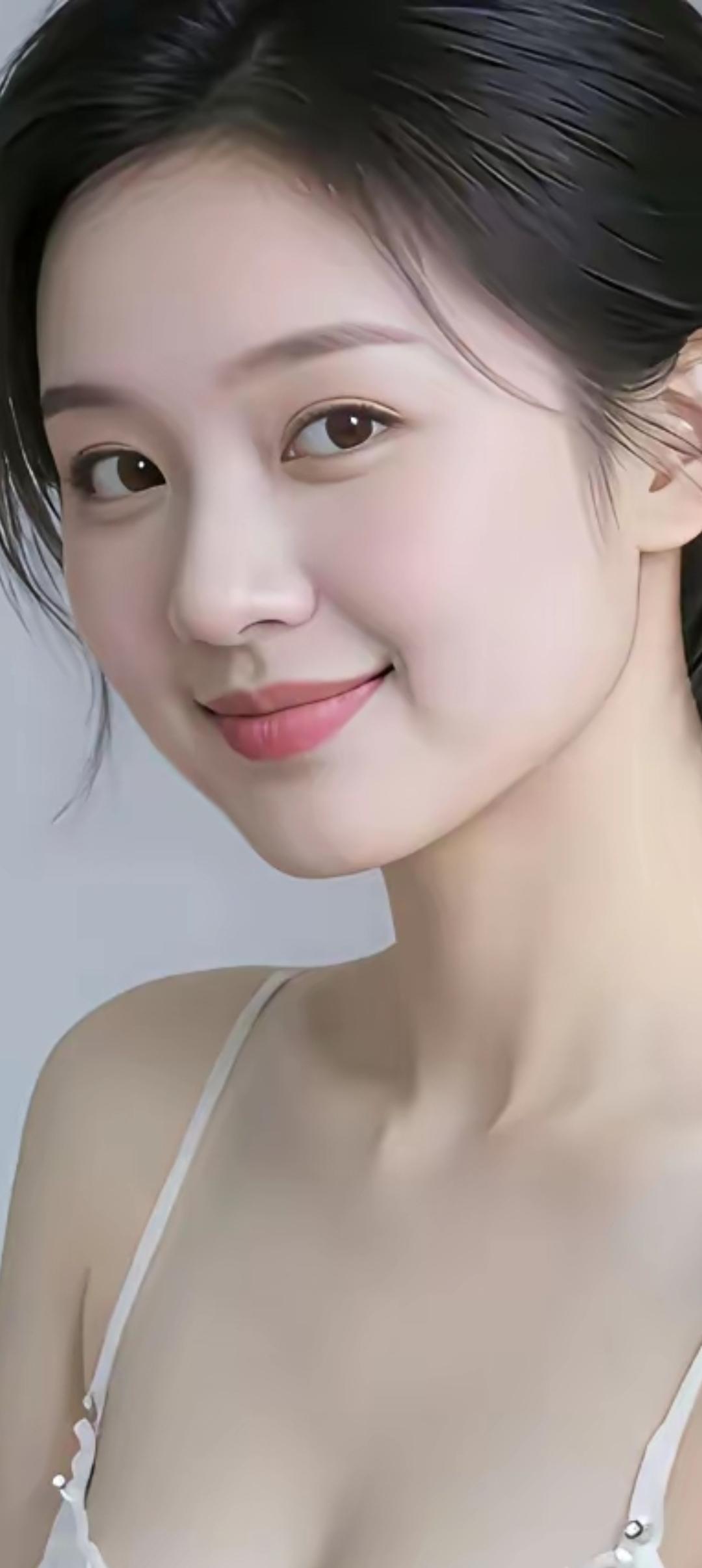 温柔甜美的笑容，散发着自然的光彩✨