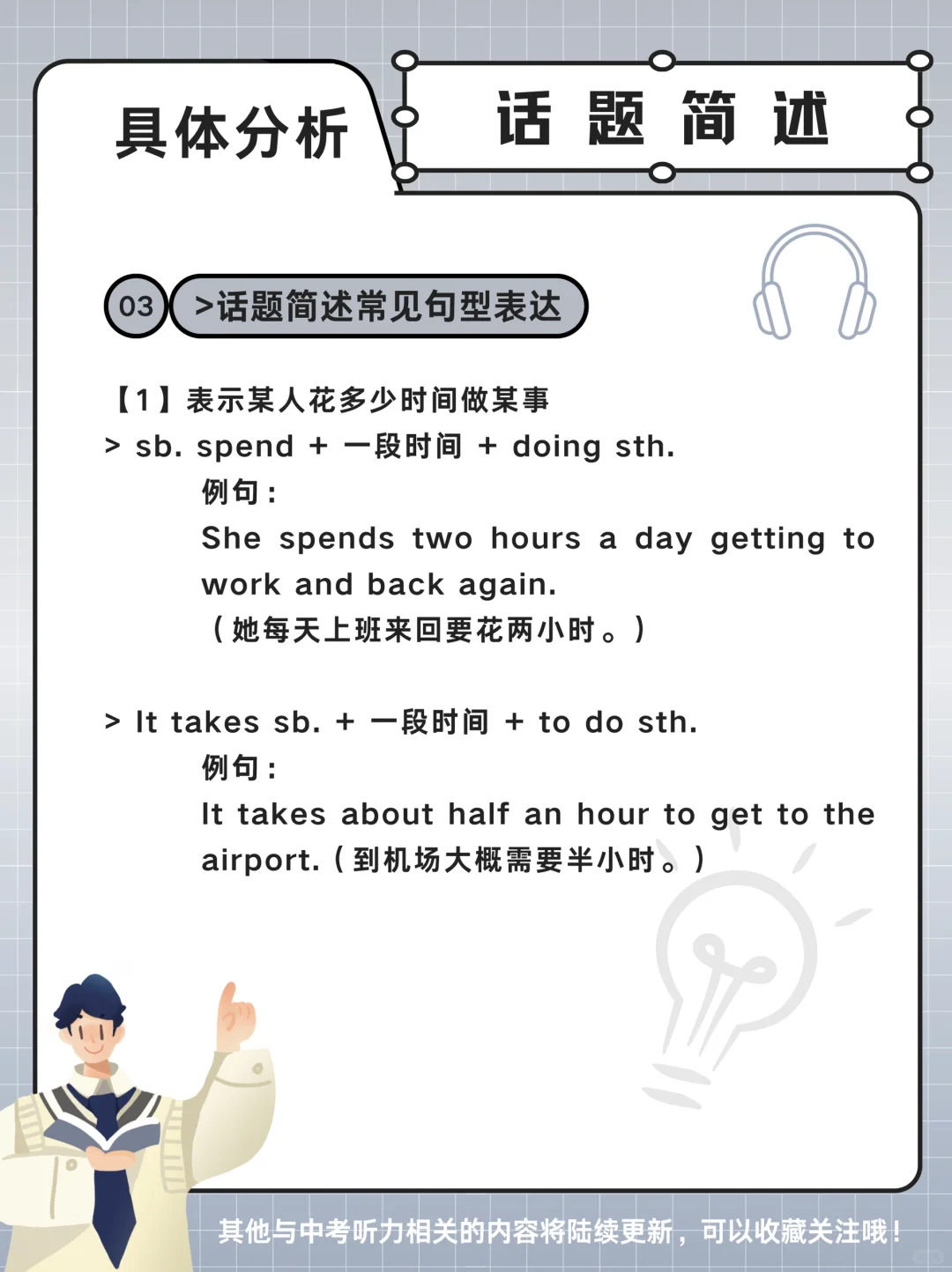 中考英语听力话题简述常见句型表达