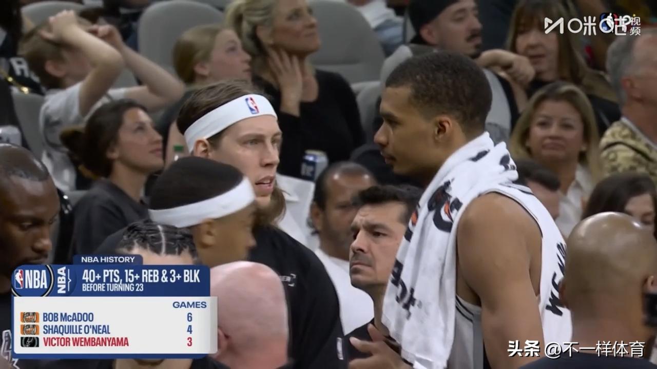 九连胜！文班亚马41分16篮板3盖帽，NBA马刺队129-114大胜公牛队，马刺