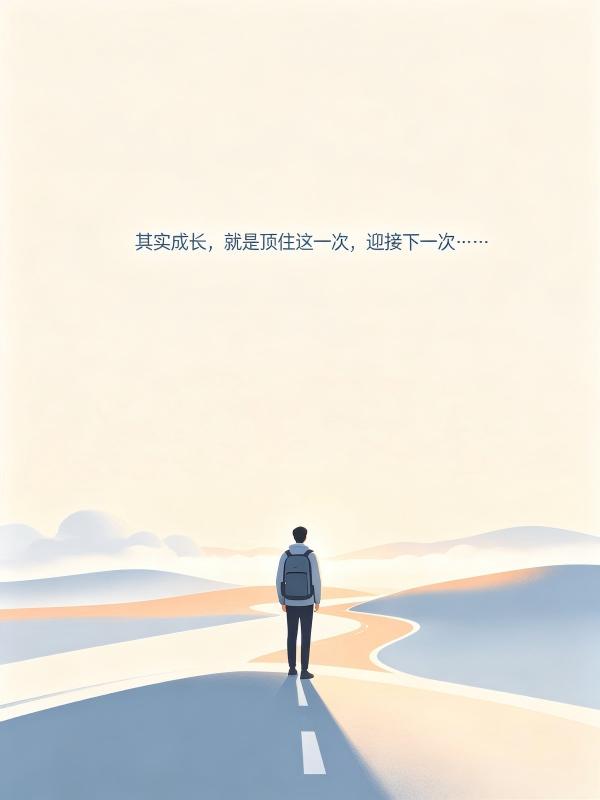 其实成长，就是顶住这一次，迎接下一次……