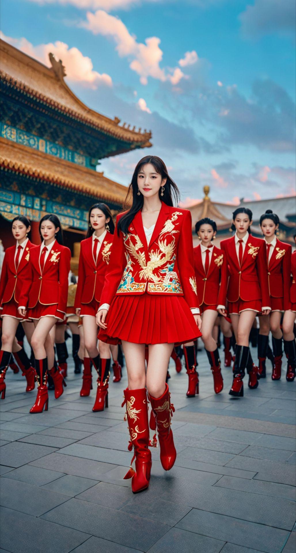 AI扩图 AI盛唐御姐大片