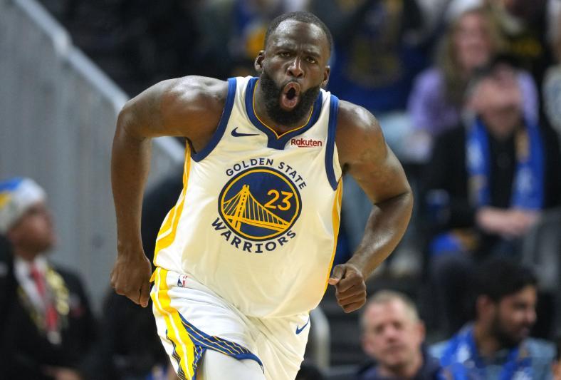 勇士主场迎战活塞，追梦首节爆发砍下9分。加上这9分，追梦生涯总得分突破8000大