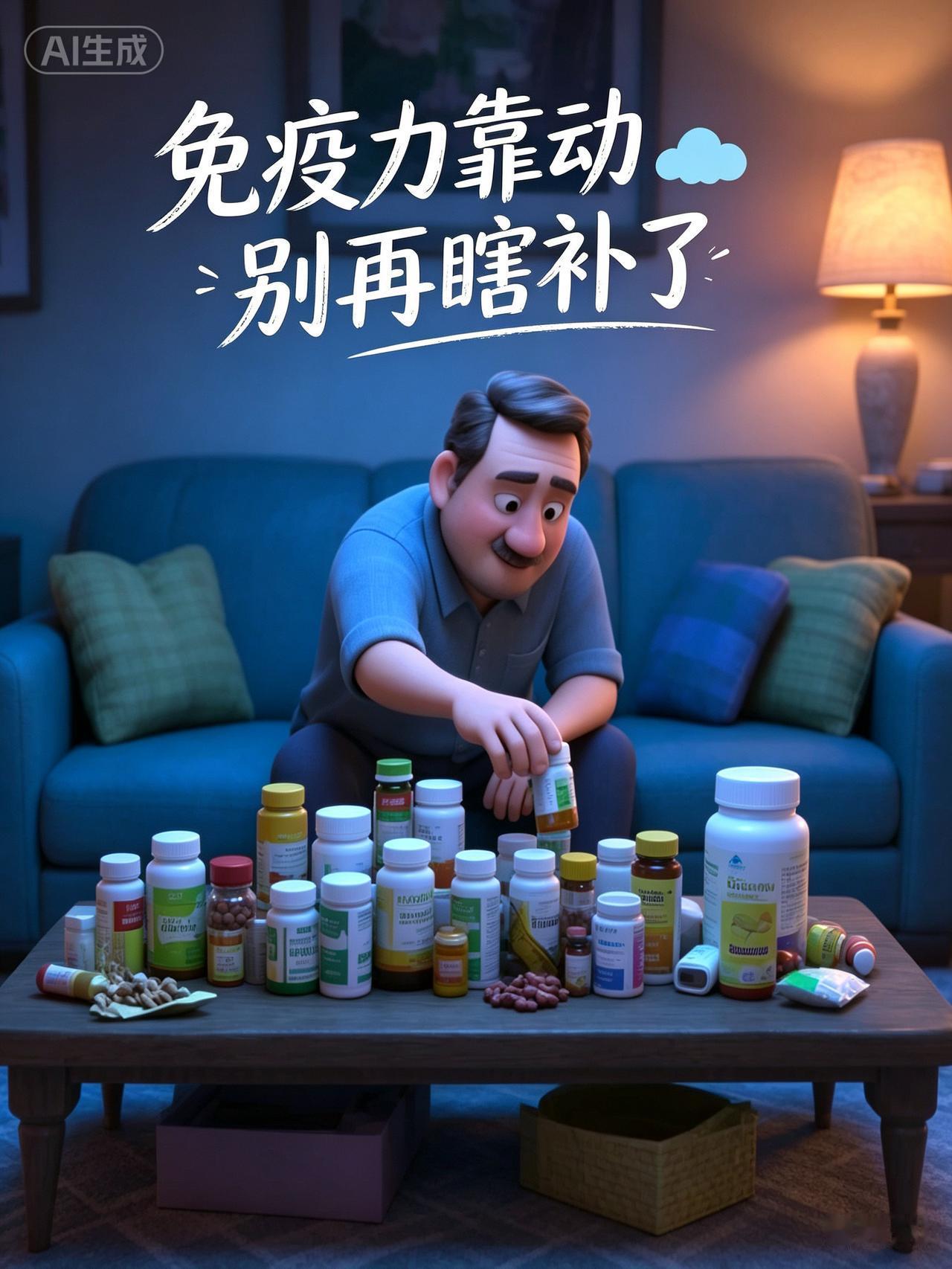 【别让“免疫力靠补”误导健康认知】“免疫靠补”是当下流行的健康误区，本质是将免疫