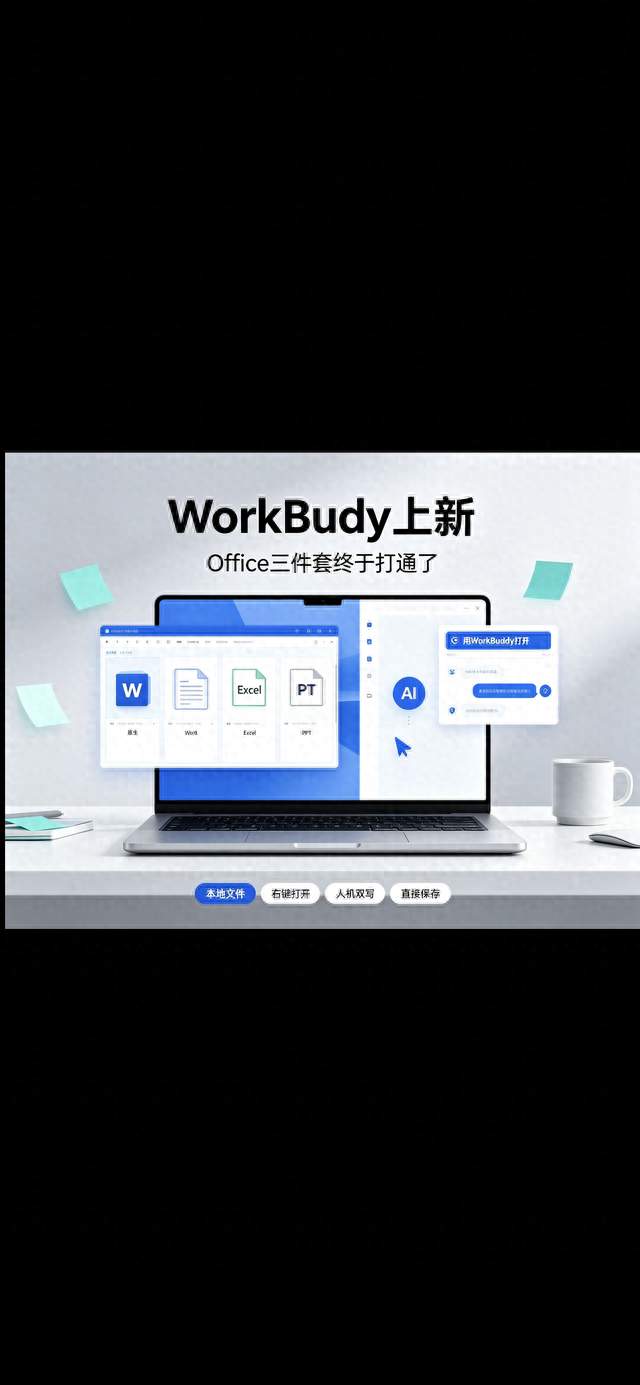 腾讯WorkBuddy上新，直接打通Office三件套