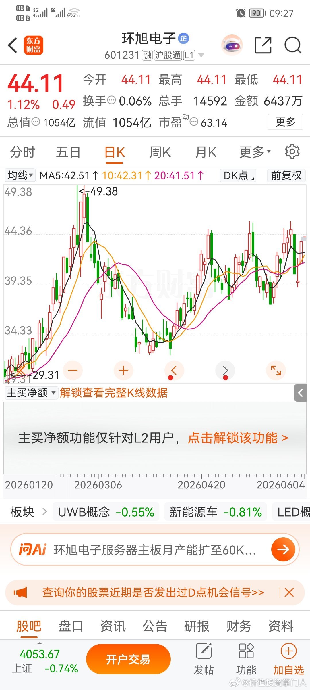 环旭电子，逢低关注