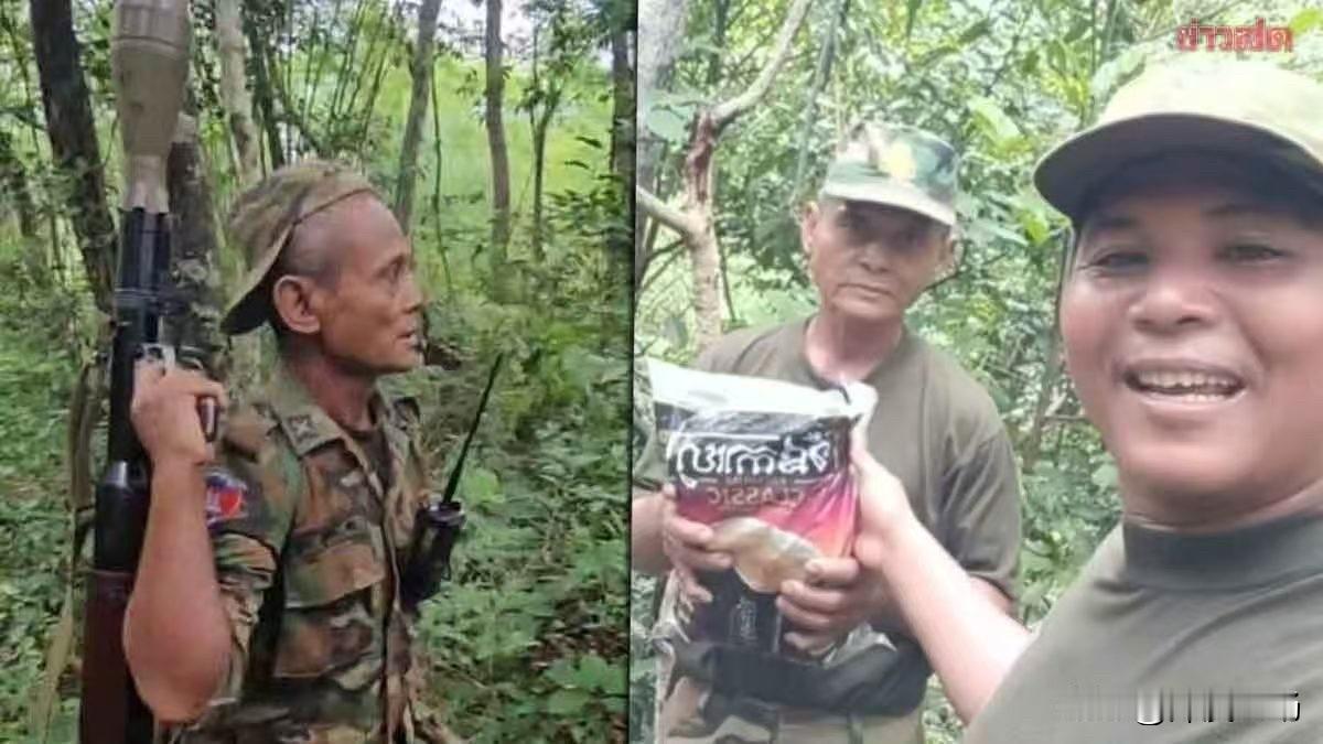 柬埔寨王家军就这种士兵上战场，看小区大门都嫌弃太老了。1名柬埔寨中士老兵获得了战