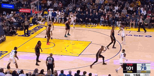 真的很强！库明加值得勇士留下的！
在今天NBA常规赛勇士对阵猛龙的第三节比赛中，