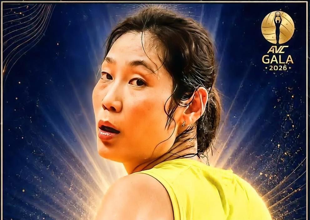 朱婷以42996张的最高票数，当选“亚洲排联首届盛典”的“最受球迷欢迎排球运动员