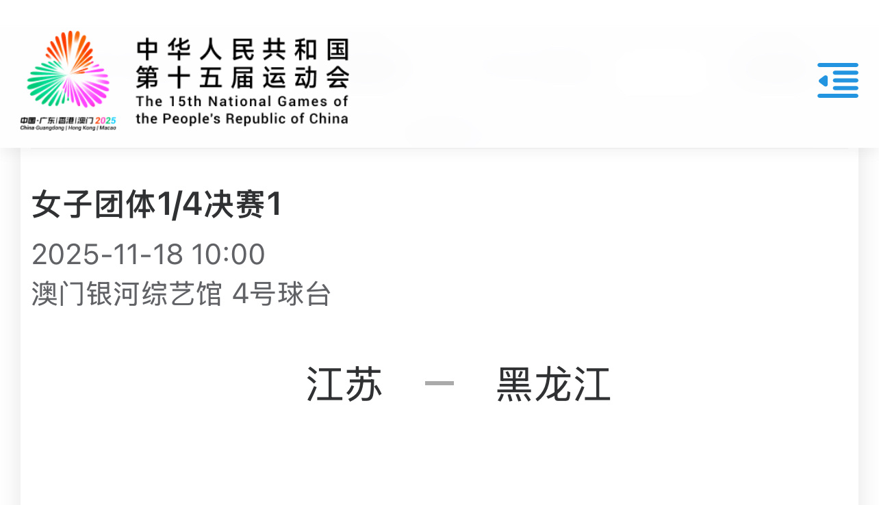 费劲吧啦的小组出线，就是为了明早遇到江苏/辽宁/上海，这3个领奖台选手 签表出来