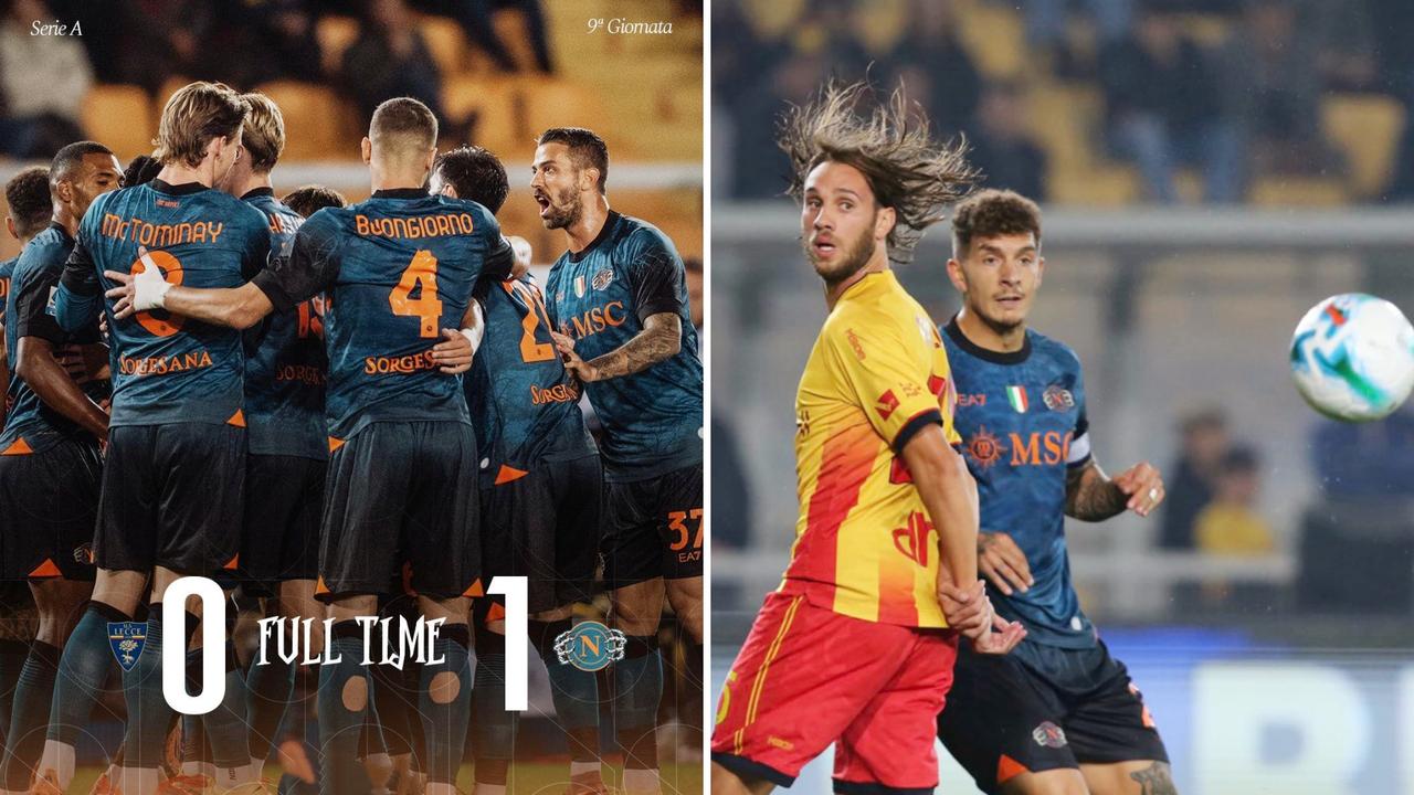 意甲：那不勒斯客场1-0击败莱切，两连胜先赛以3分领跑。
瓦尼亚扑点，安古伊萨头