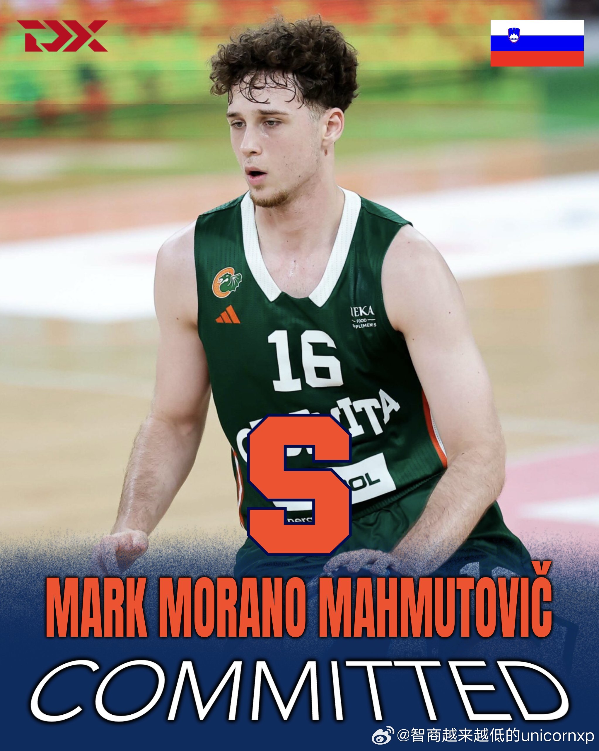 斯洛文尼亚后卫Mark Morano Mahmutovic(2007-201cm