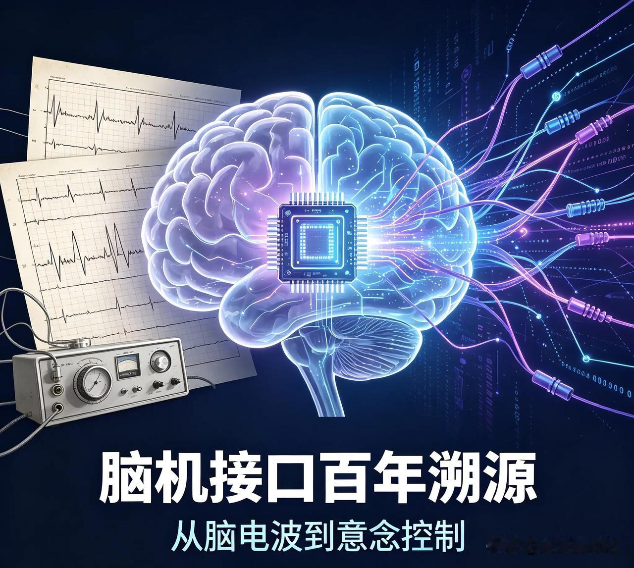 《意念控物不是近年发明，脑机接口百年起源少有人知》
你以为用脑电波操控设备是近十