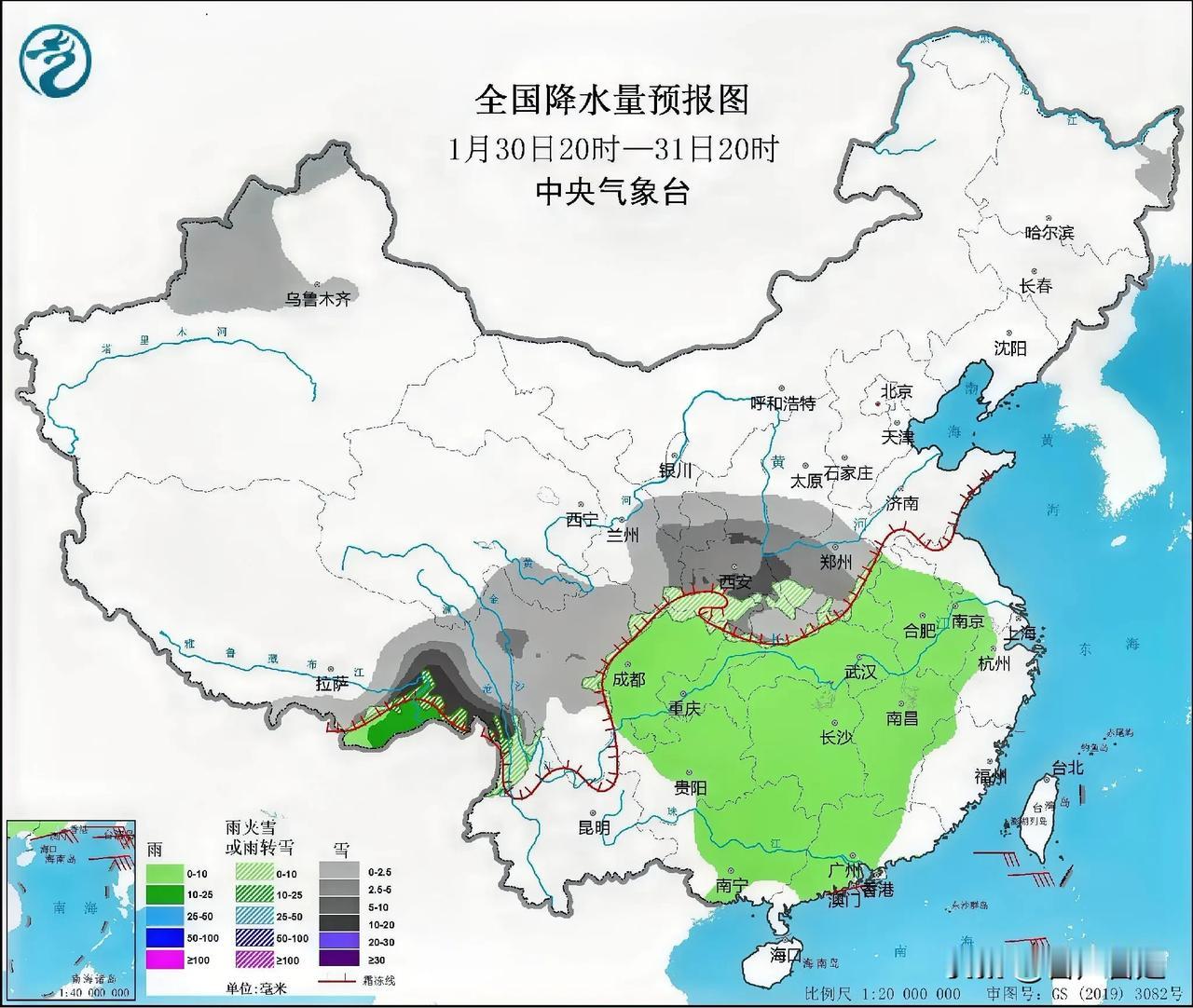 正月初二，又一轮雨雪可能来临。根据最新不太准的天气预报显示，正月初二开始山西南部