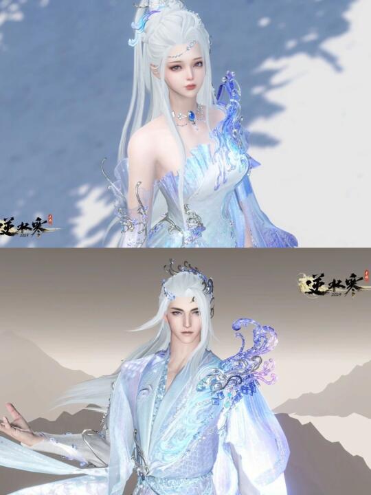 当选流派首席者，可获得专属白发