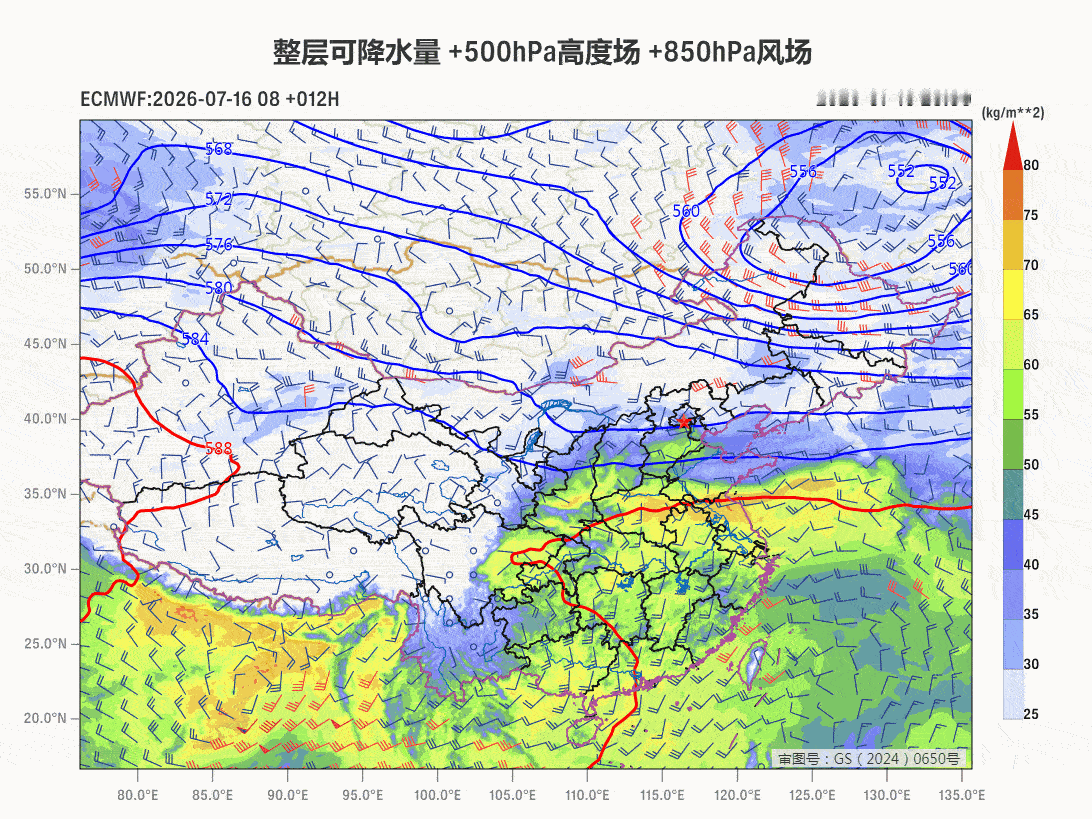【强降雨】昨晚到今天，在副热带高压南北两侧，出现两种性质的强降雨。广西广东因为季
