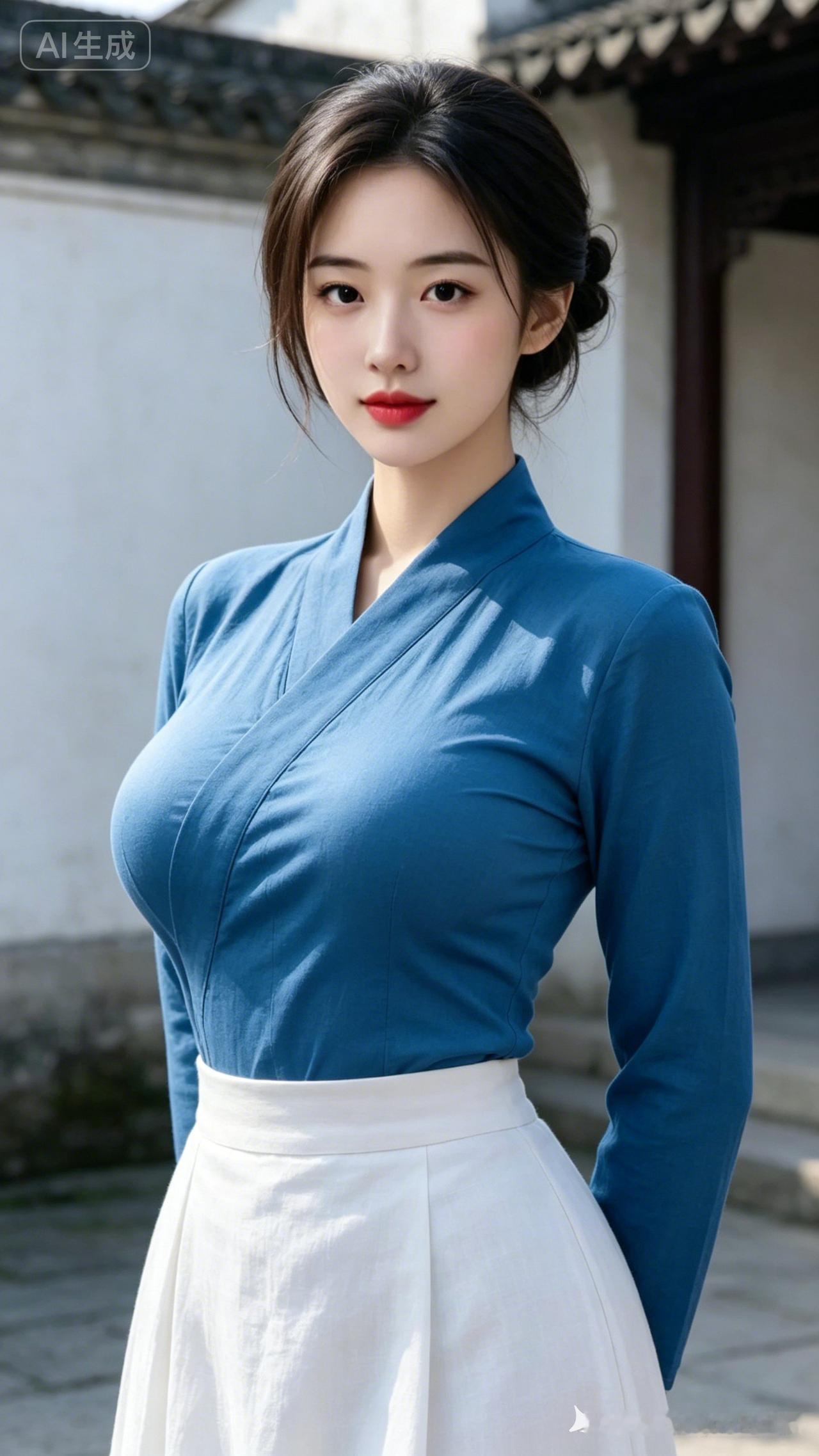 优雅蓝白搭配，古典与现代的完美融合！