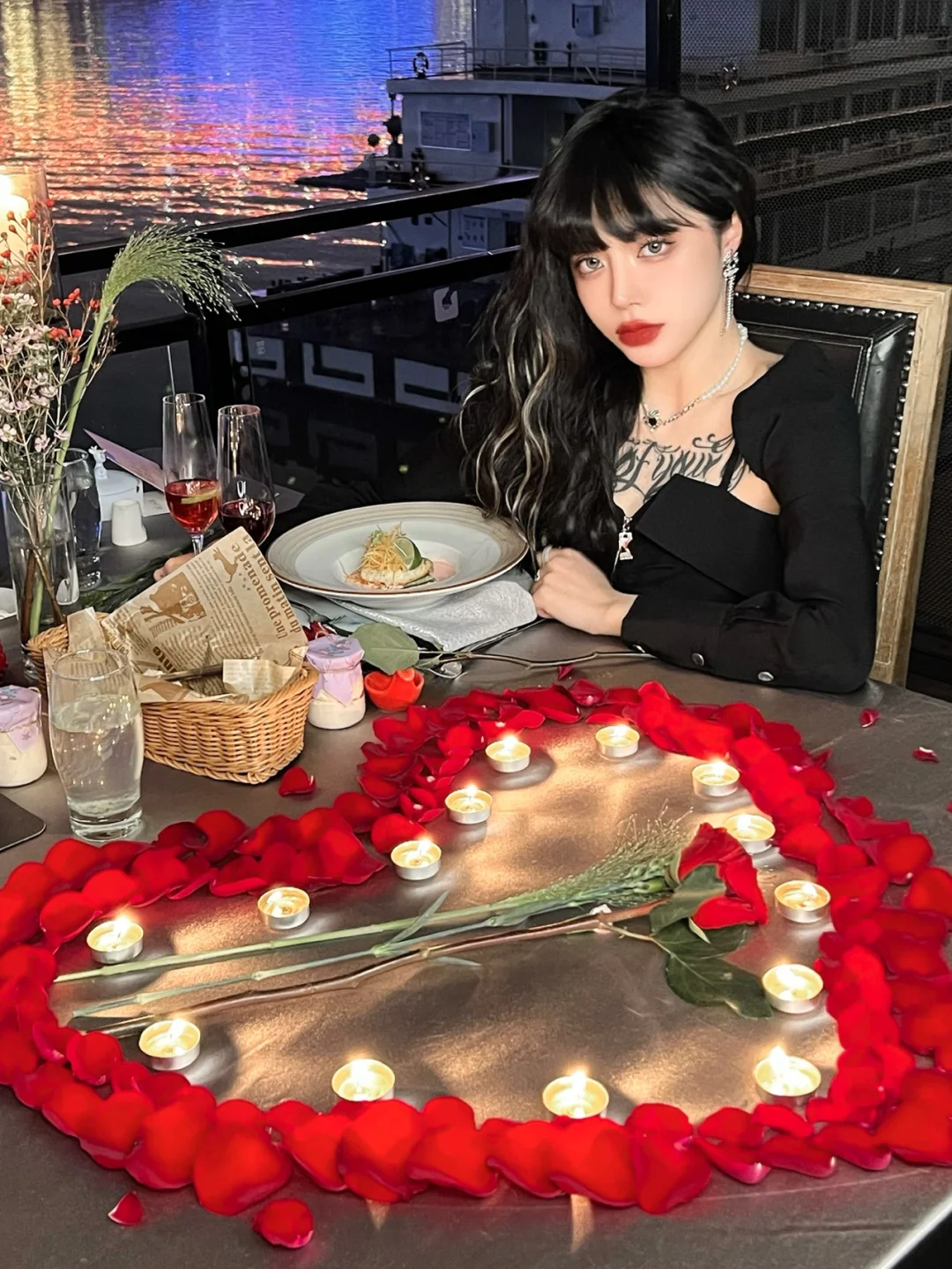 重庆探店🌹这家江景西餐厅太适合约会了！