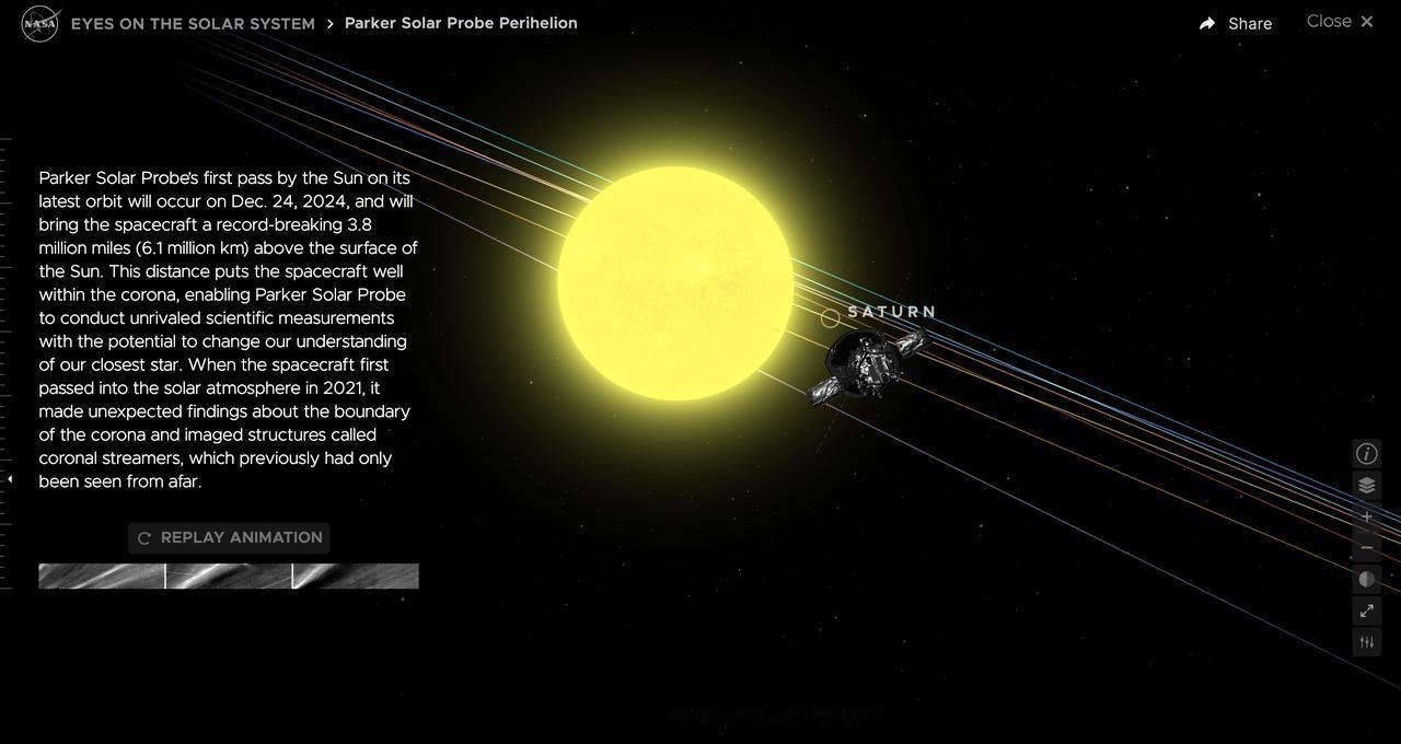 人类史上首次，探测器抵达距离太阳最近点

NASA 近日宣布，帕克太阳探测器（P