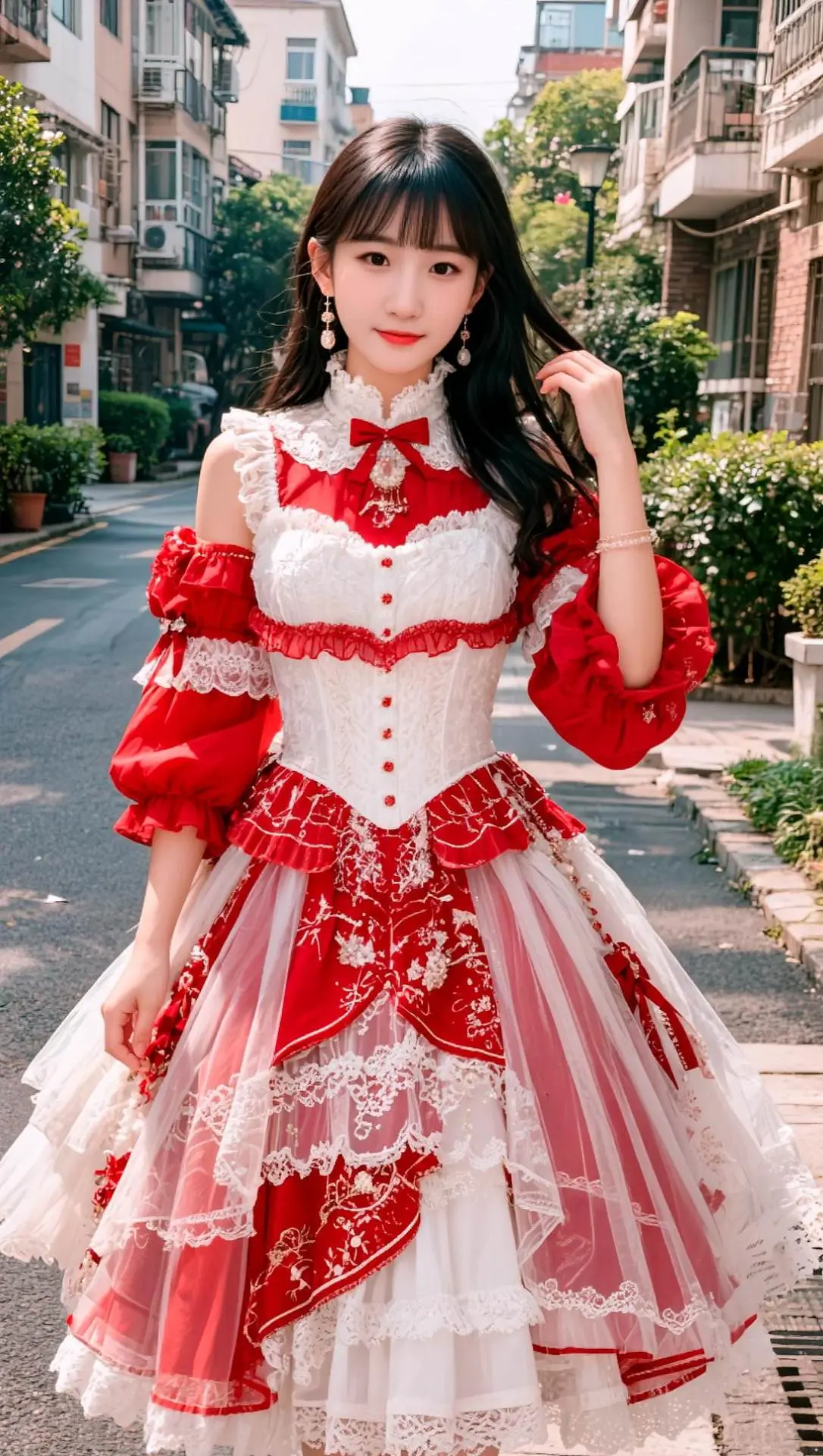 AI纯白礼服长腿写真 ai创作