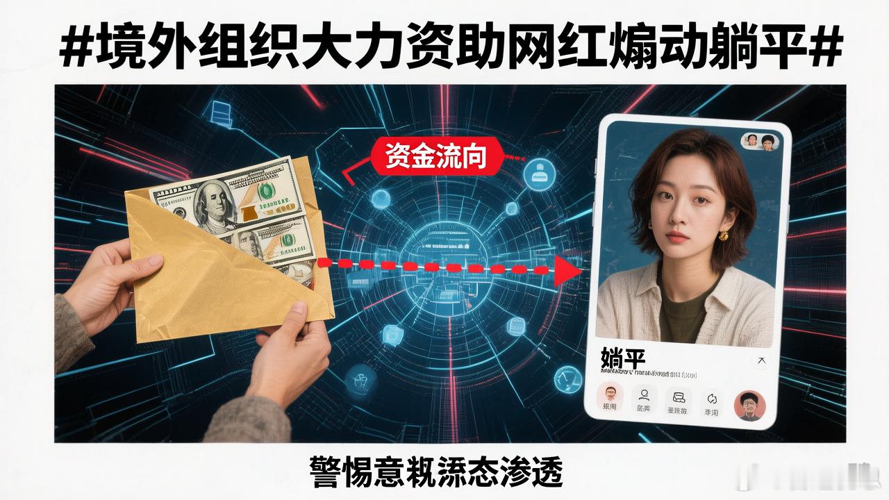 境外组织大力资助网红煽动躺平 警惕“躺平”背后的意识形态渗透！近日，国家安全部披