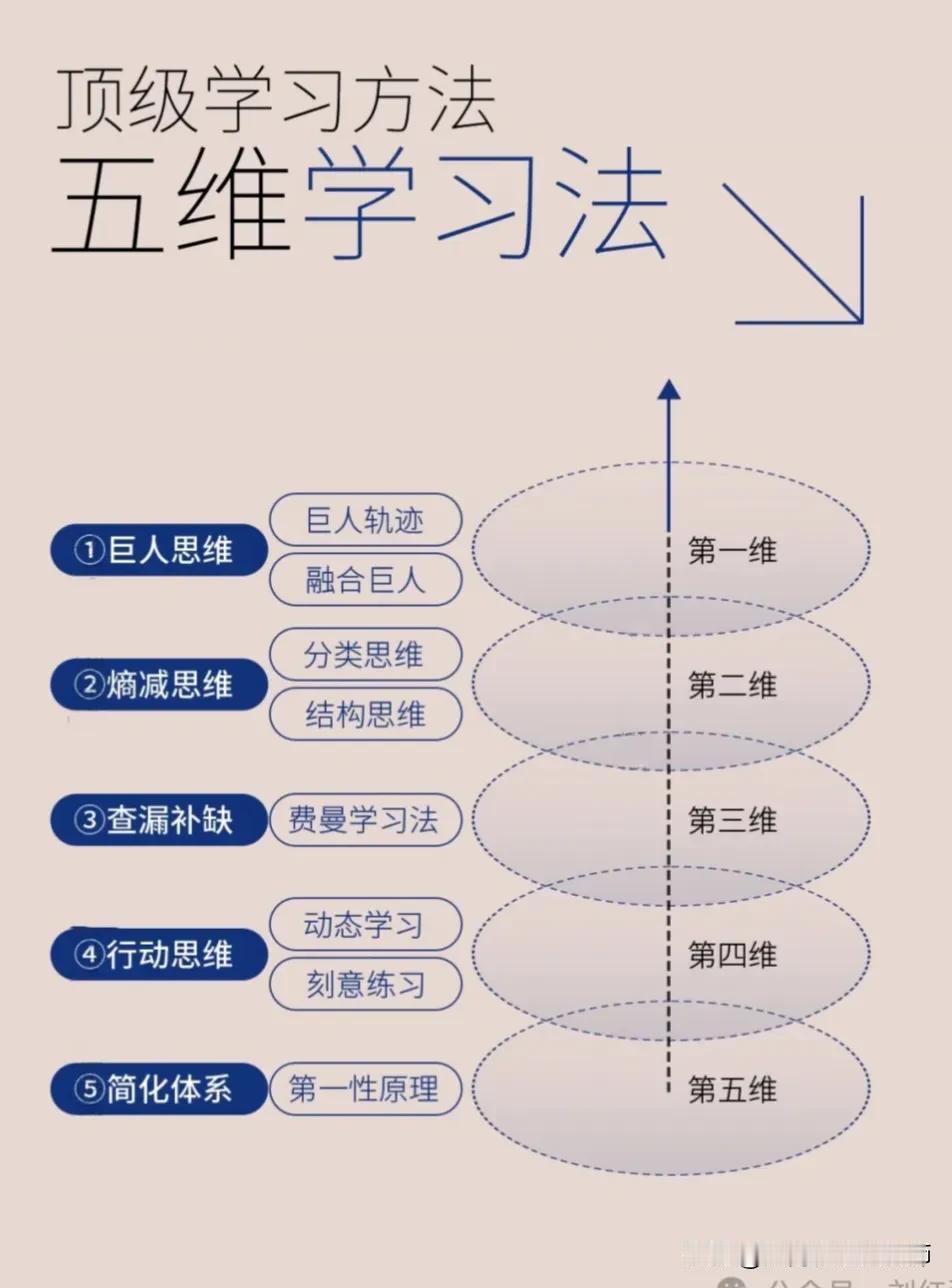 顶级学习方法：五维学习法
        五维学习法是一种高效的学习方法，它能够